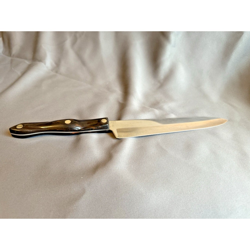 CUTCO 1725 Chef Knife 15" Faux Wooden Thermo Resin Handle Cooking Kitchen Knives
